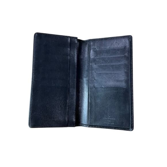 949. Louis Vuitton Epi Checkbook Organizer Wallet Black - Picture 3 of 4